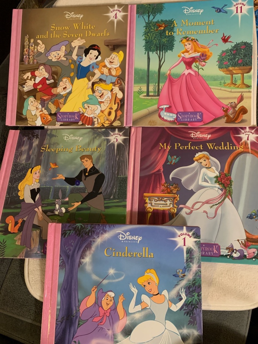 Disney princess storybook library set of five
